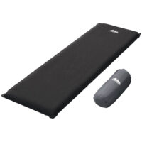 Self Inflating Mattress Camping Sleeping Mat Air Bed Pad Single Black by Weisshorn