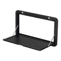 Caravan Table 800 X 450mm Folding Lockable Black by Weisshorn