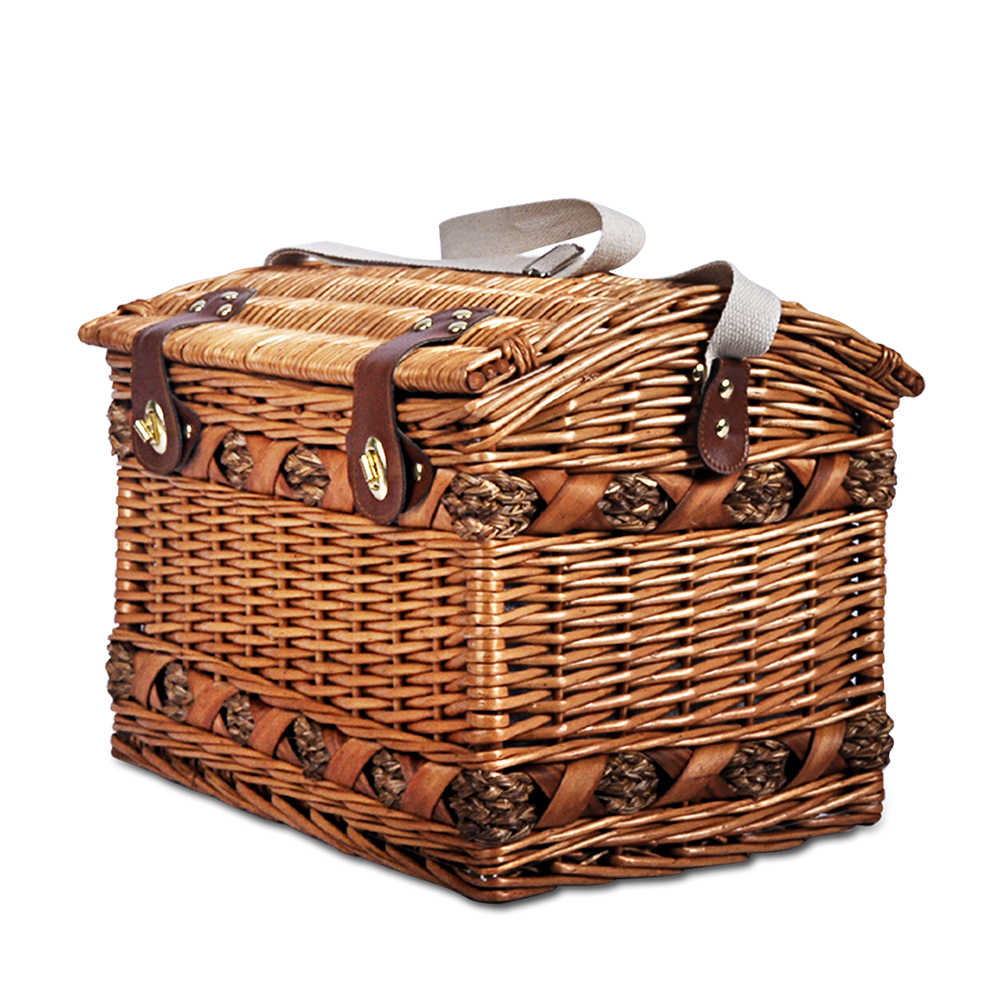 4 Person Picnic Basket Set Storage Blanket by Alfresco Online | Durable & Reliable - Image 3