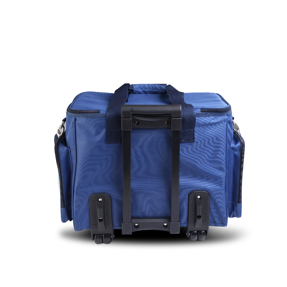 6 Person Picnic Basket Set Bag Wheels Insulated Trolley by Alfresco Online | Durable & Reliable - Image 3