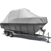 Boat Cover 21-23ft Trailerable Jumbo Marine 600D Heavy Duty Grey by Seamanship