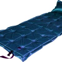 Trailblazer 21-points Self-inflatable Satin Air Mattress With Pillow - DARK BLUE by Topline