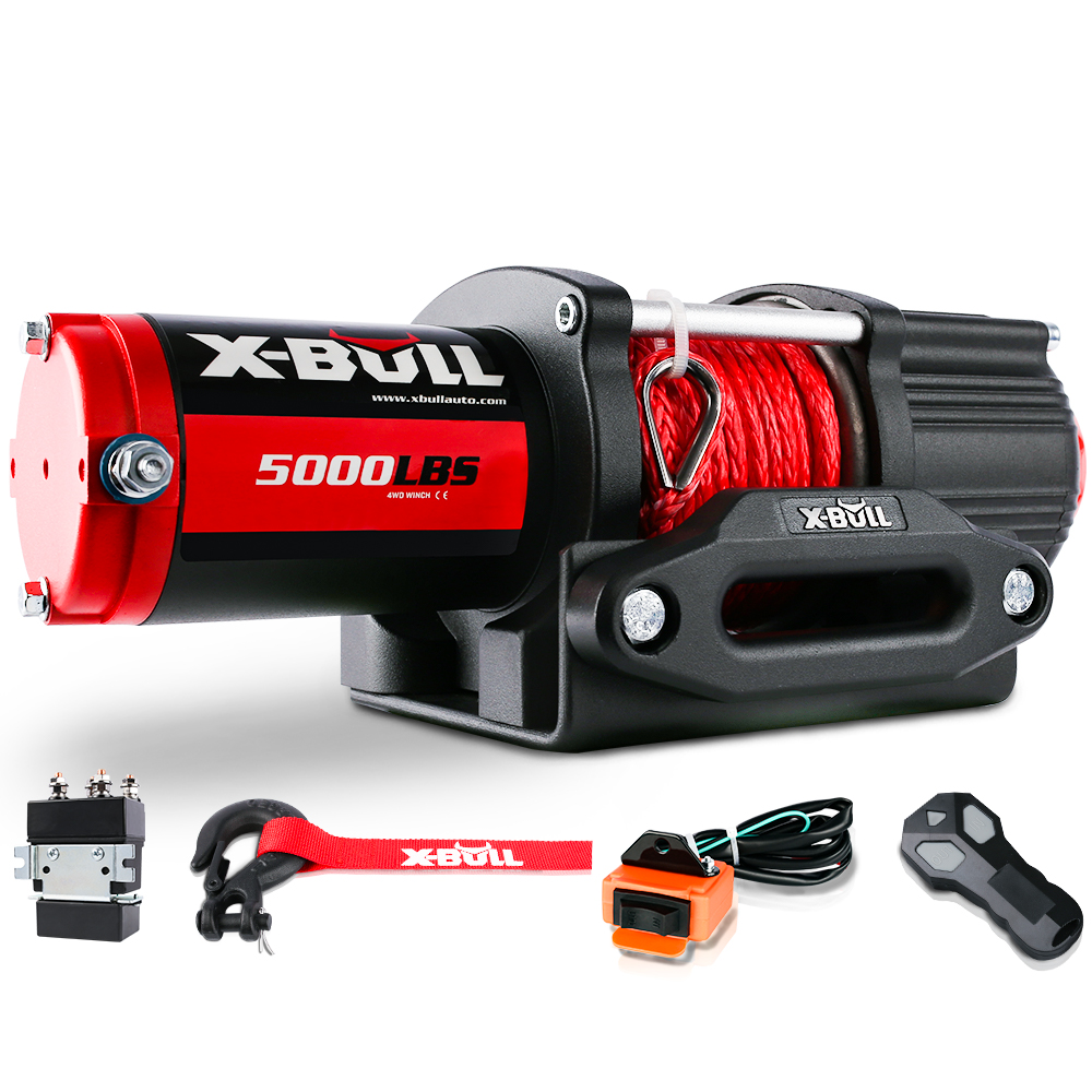 Electric Winch 5000LBS 12V 15.2M Synthetic Rope Wireless ATV UTV 4WD Boat by X-BULL