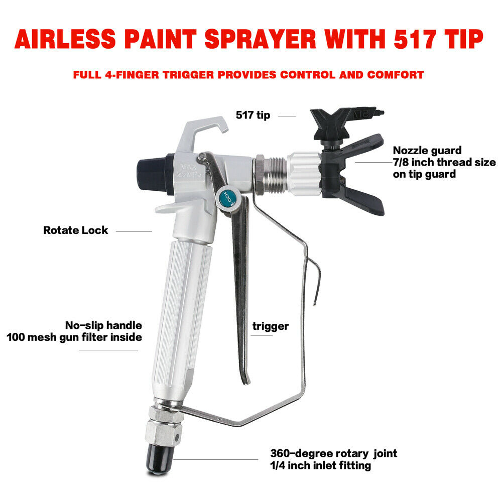Airless Paint Sprayer 1200W Electric Spray Gun Painting Machine DIY Home by ETOSHA Online | Durable & Reliable - Image 3