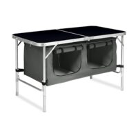 Camping Table 120cm Black (with Grey Storage Bag) by KILIROO