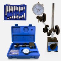 Dial Indicator Gauge Magnetic Base With 22 Indicator Point Set (blue) by RYNOMATE