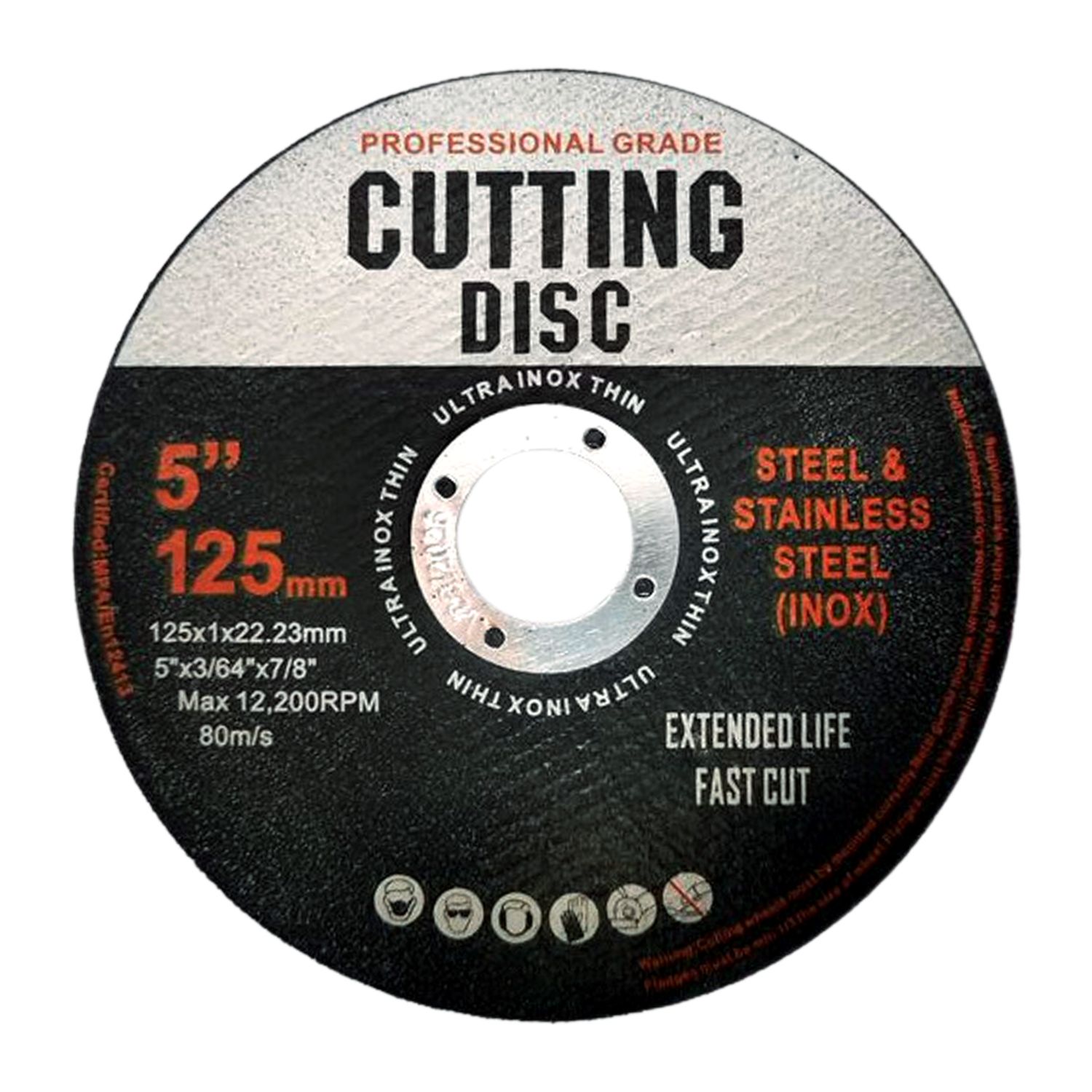 50 Pcs Cutting Wheel Discs 125mm (black) by RYNOMATE