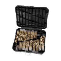 230 Pcs Drill Bits Set With Black Plastic Case (gold) by RYNOMATE
