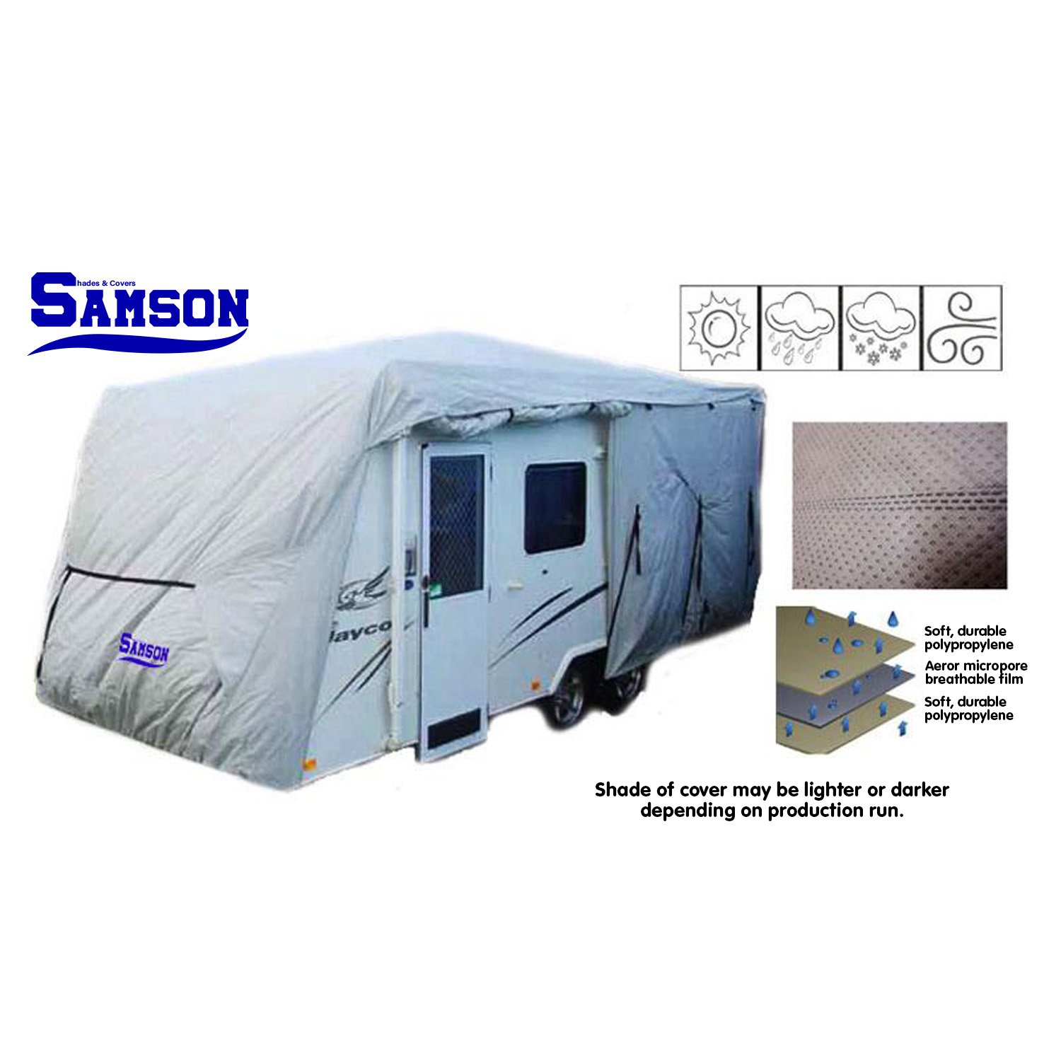 Heavy Duty Caravan Cover 22-24ft by Samson