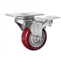 3 Inch Heavy Duty Casters Lockable Caster Wheel Swivel Casters Castor With Brakes For Furniture And Workbench Cart by Topline