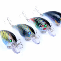 4x 7.5cm Popper Crank Bait Fishing Lure Lures Surface Tackle Saltwater by Topline