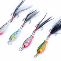 4x 6g Metal Spoon Fishing Hard Lure Spinner Spoon Baits by Topline
