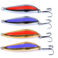 4x 10g Metal Spoon Fishing Hard Lure Spinner Spoon Baits by Topline