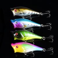 4X 6.5cm Popper Poppers Fishing Lure Lures Surface Tackle Fresh Saltwater by Topline
