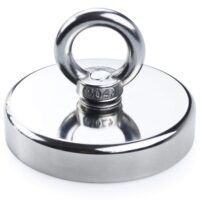 Salvage 250KG Recovery Magnet Hook Countersunk Hole Eyebolt Treasure Hunting Fishing by Topline