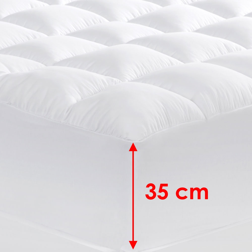1000GSM Memory Resistant Microball Fill Mattress Topper Double by Cloudland Online | Durable & Reliable - Image 3