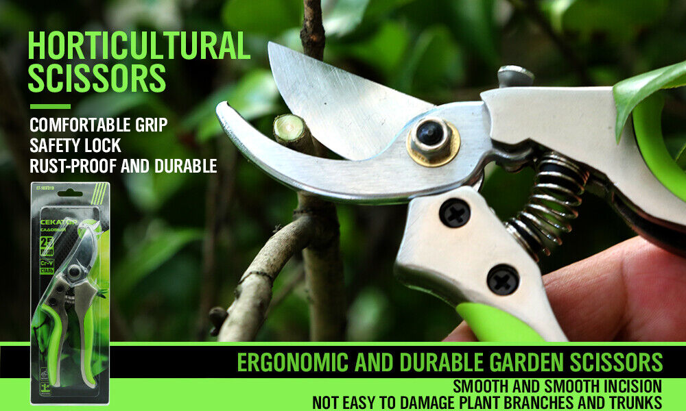 Bypass Pruning Shears Cutter Home Gardening Plant Scissor Branch Tool With Lock by Horusdy Online | Durable & Reliable - Image 2
