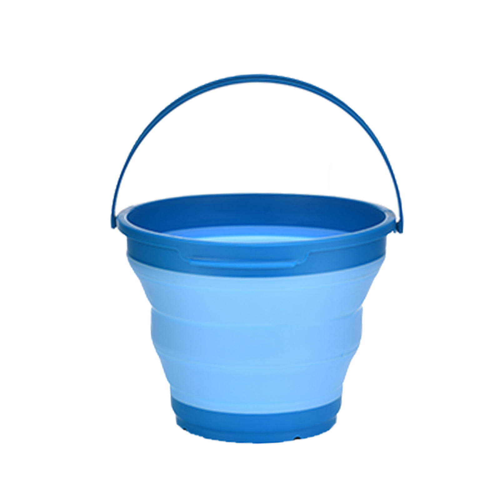 7 Litre Foldable Collapsible Silicone Bucket For Home/hiking/camping/fishing - Blue by Br Home