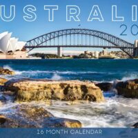 2025 Calendar Rectangle Wall Calendar 16 Months Hanging Planner Australia Souvenir
